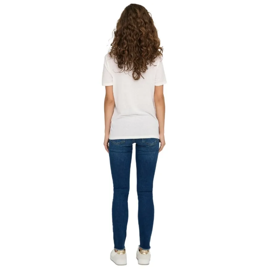 Camisetas manga corta Only Promotees Onlnew Belle S S Love V-Neck Top Box Jrs