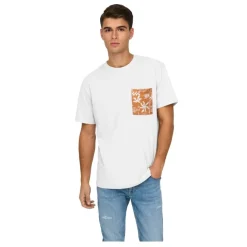 Camisetas manga corta Only & sons Onsperry Life Reg Leaf Ss Pockettee Noos