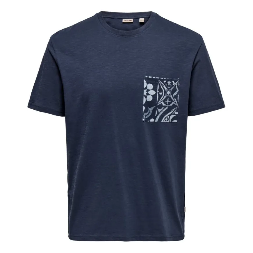 Camisetas manga corta Only & sons Onsperry Life Reg Leaf Ss Pockettee Noos