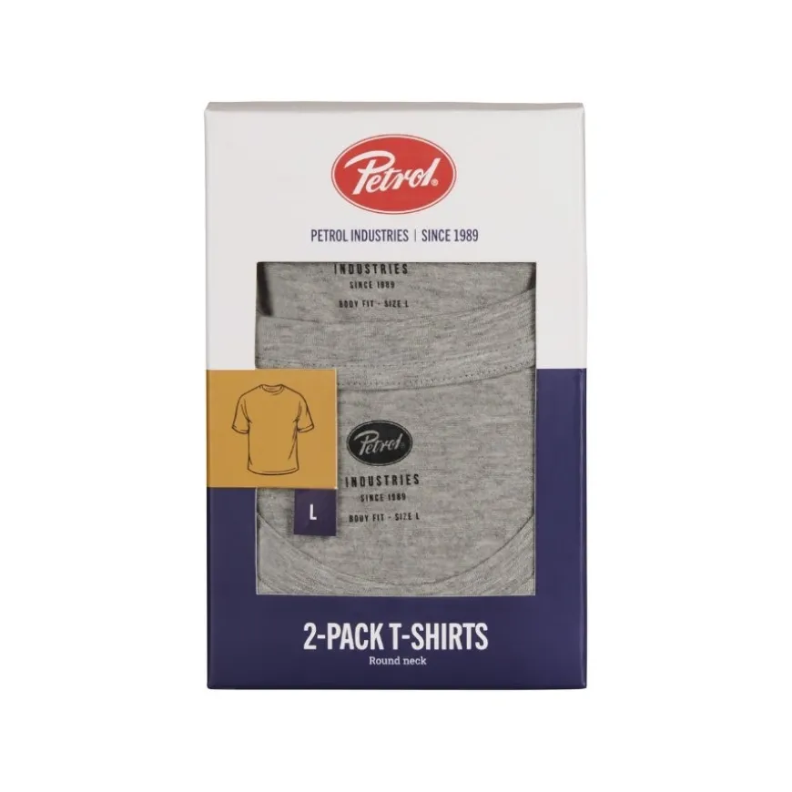 Camisetas manga corta Petrol Men Body Fit SS R-Neck - 2PACK