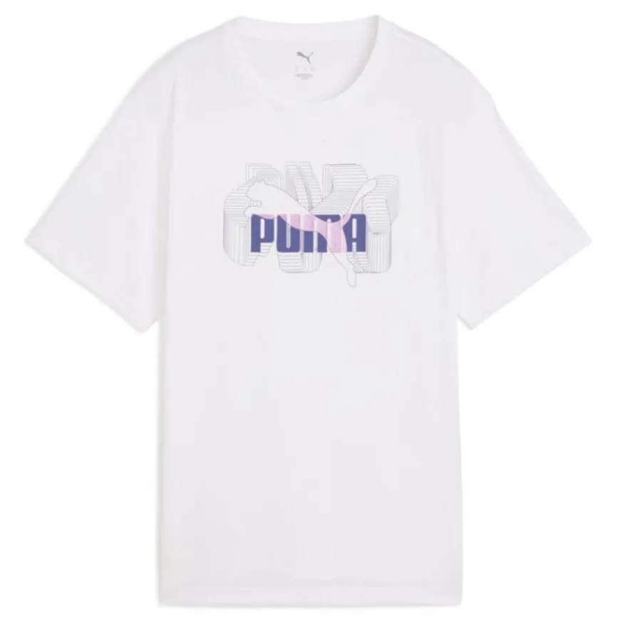 Camisetas manga corta Puma Graphics Stacked No. 1 Logo Relaxed Tee
