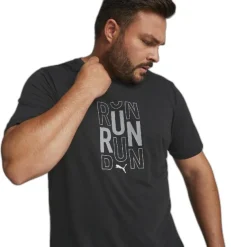 Camisetas manga corta Puma Run Logo Ss Tee M