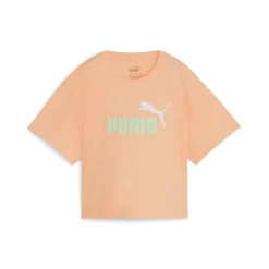 Camisetas manga corta Puma SMU Girls Logo Cropped Tee
