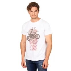 Camisetas manga corta Skull rider Born to ride faster t-shirt