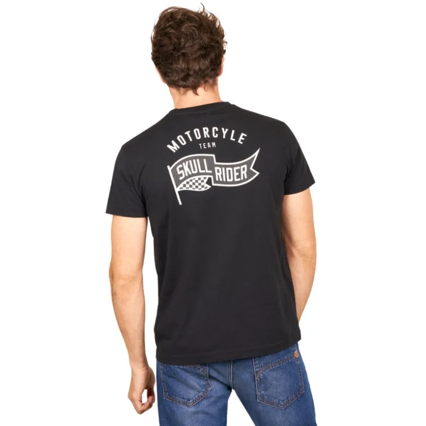 Camisetas manga corta Skull rider Motorcycle Team t-shirt
