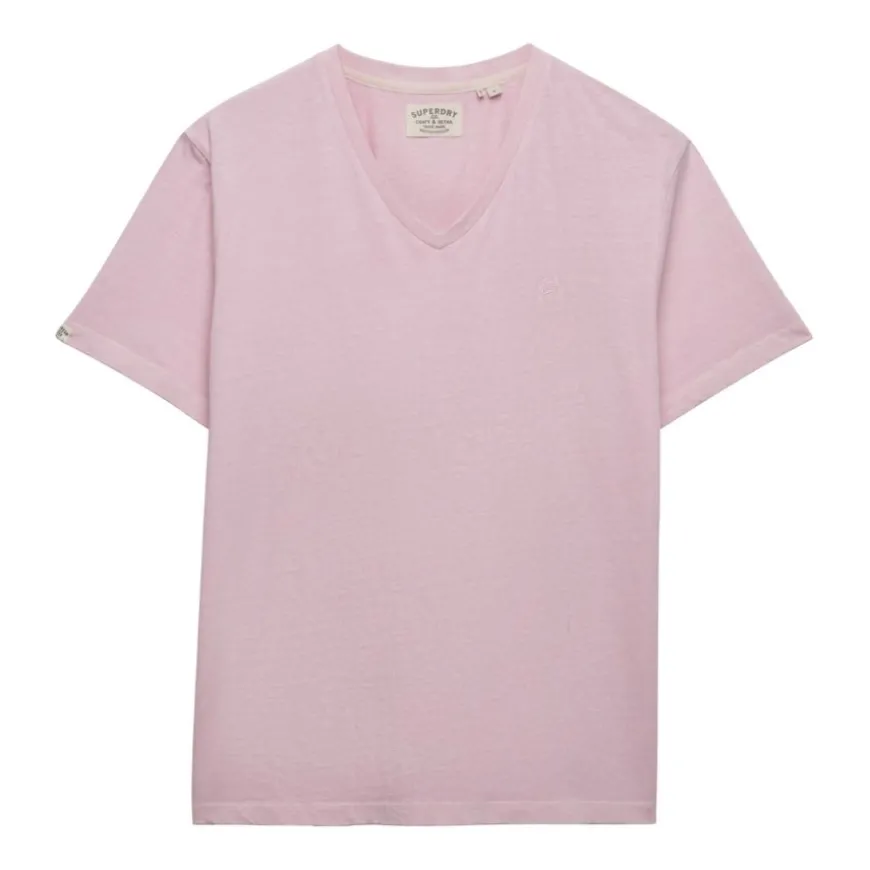 Camisetas manga corta Superdry Classic Cotton Linen Vee
