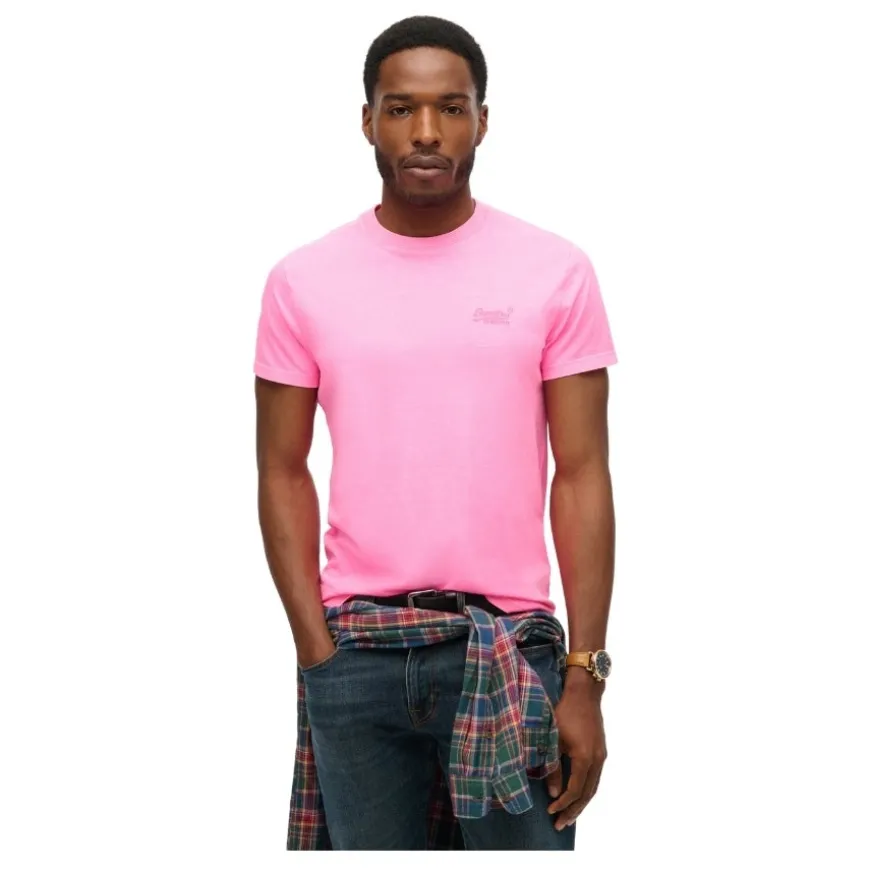 Camisetas manga corta Superdry Essential Logo Emb Neon Tee