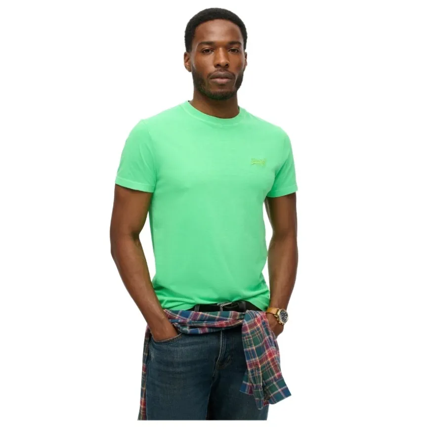 Camisetas manga corta Superdry Essential Logo Emb Neon Tee