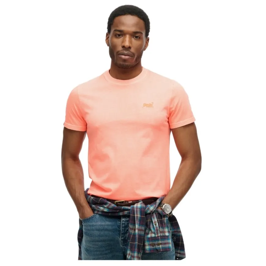 Camisetas manga corta Superdry Essential Logo Emb Neon Tee