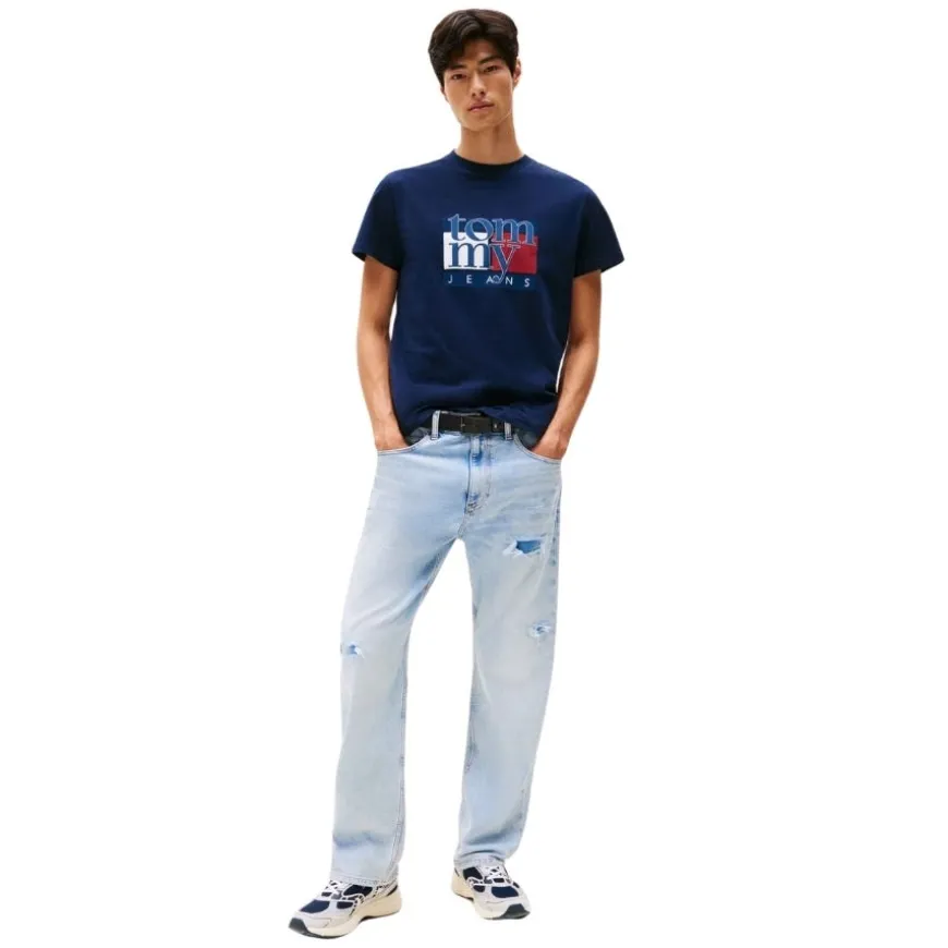 Camisetas manga corta Tommy jeans Tjm Slim Rwb Flag Tee Ext