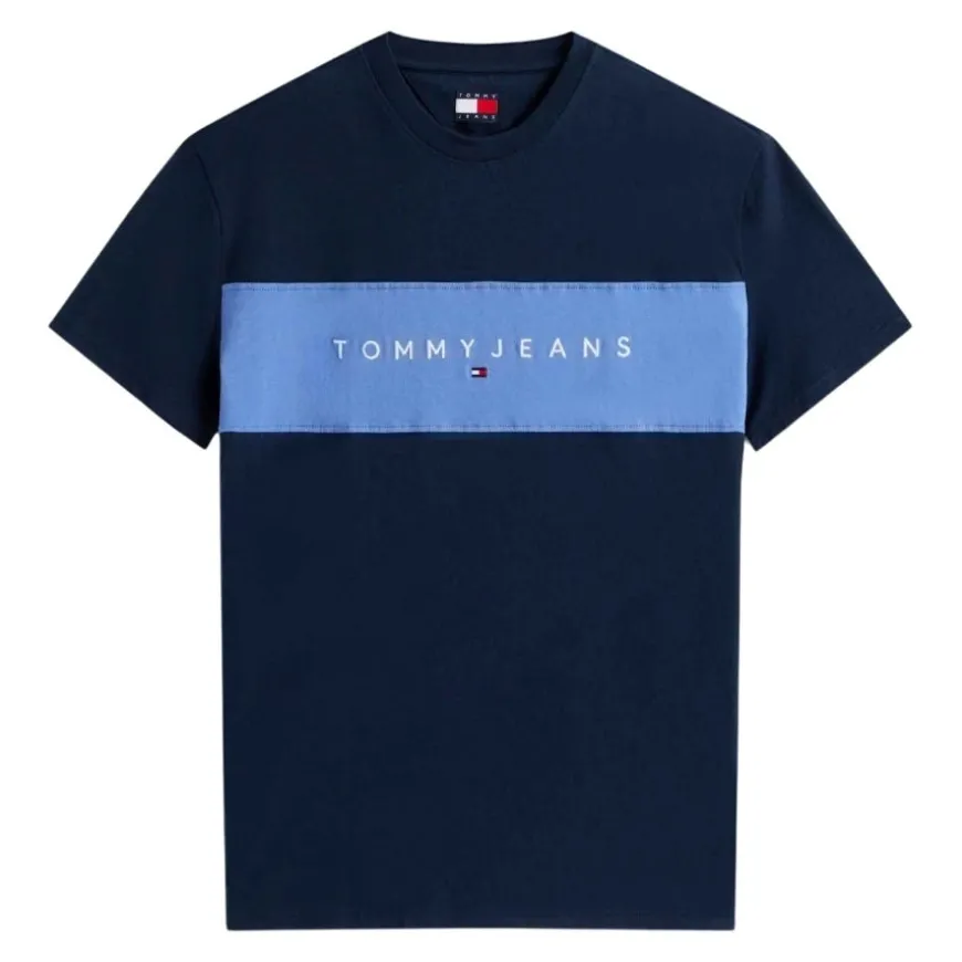 Camisetas manga corta Tommy jeans Tjm Reg Cblk Linear Logo Tee