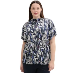 Camisetas manga corta Tom tailor T-Shirt Crincle Mock Neck T-Shirts