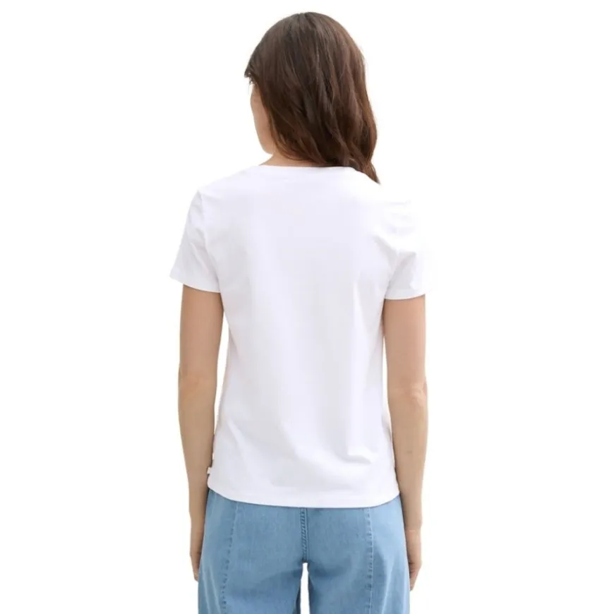 Camisetas manga corta Tom tailor T-Shirt With Chest Print