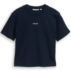 Camisetas manga corta Tom tailor Boxy T-Shirt With Embro