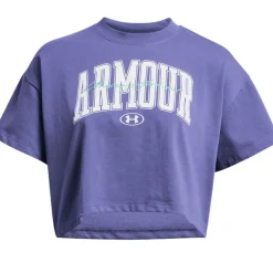 Camisetas manga corta Under armour Ua Hw Scripted Wm Crop Ss-Ppl