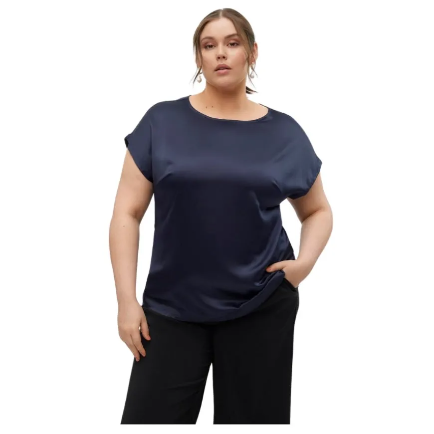 Camisetas manga corta Vero moda curve Vmcmerle Mix Top Wvn Ga Cur