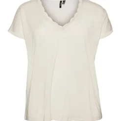 Camisetas manga corta Vero moda curve Vmplis Ss V-Neck T-Shirt - S Curve Ga
