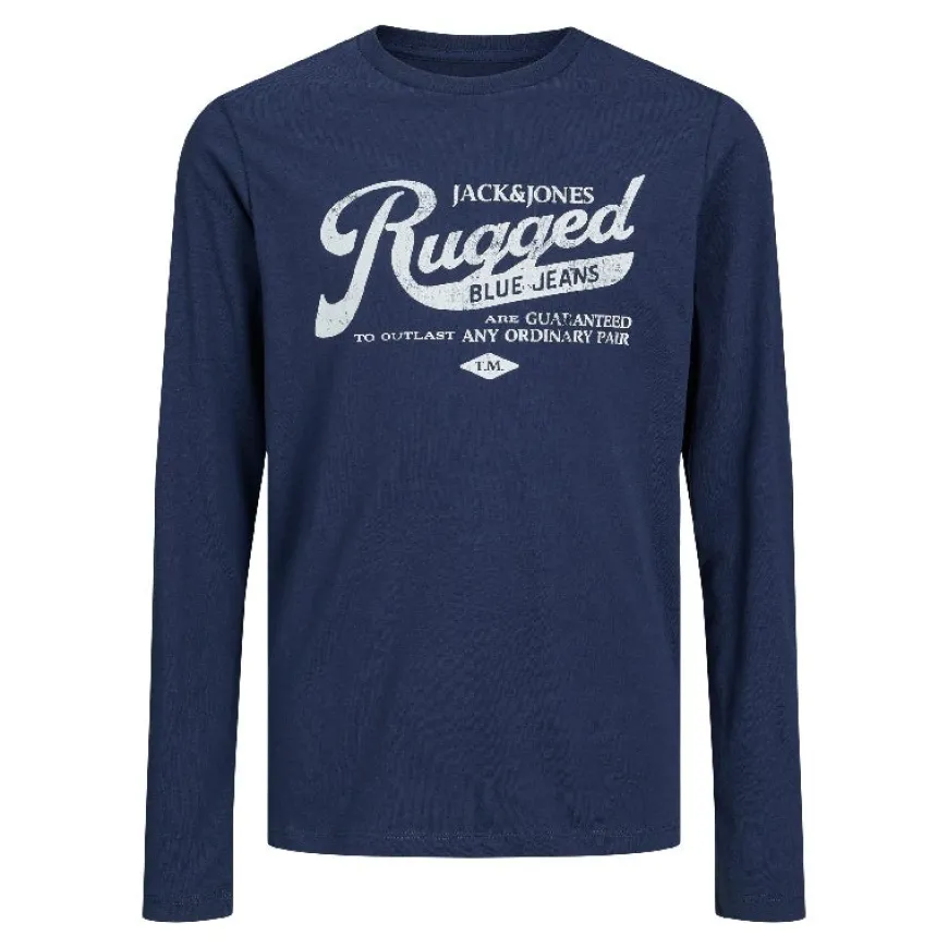 Camisetas manga larga Jack & jones N.U. Jjejeans Tee Ls O-Neck 23 24 Noos Jnr