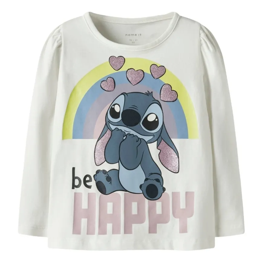 Camisetas manga larga Name-it Nmfdiana Stitch Ls Top Box Noos Wdi