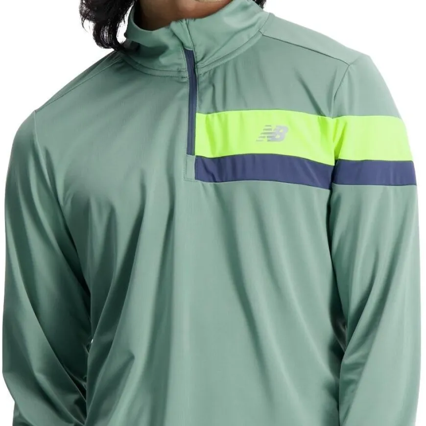 Camisetas manga larga New balance Accelerate Half Zip