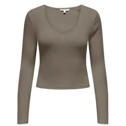 Camisetas manga larga Only Onlkaya L S V-Neck Short Top Jrs Noos
