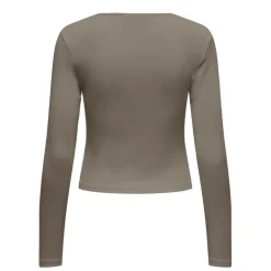 Camisetas manga larga Only Onlkaya L S V-Neck Short Top Jrs Noos