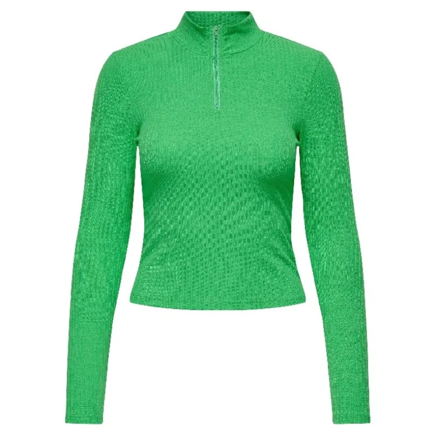 Camisetas manga larga Only Onlnella L S High Neck Zip Top Jrs Now