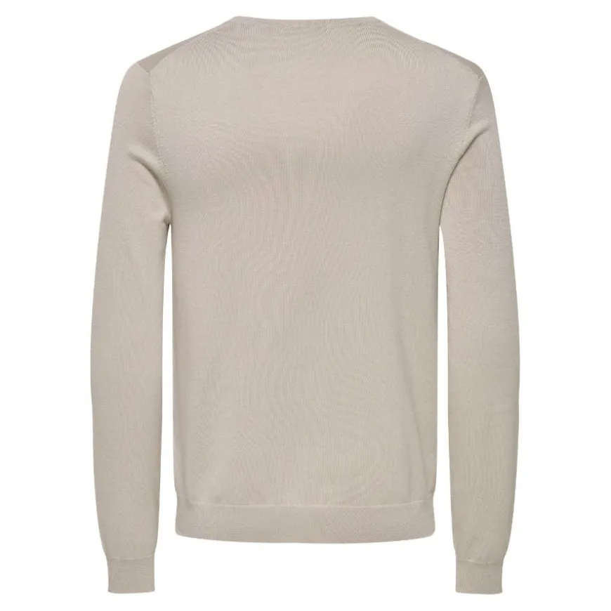 Camisetas manga larga Only & sons Onswyler Life Reg 14 Ls V-Neck Knit
