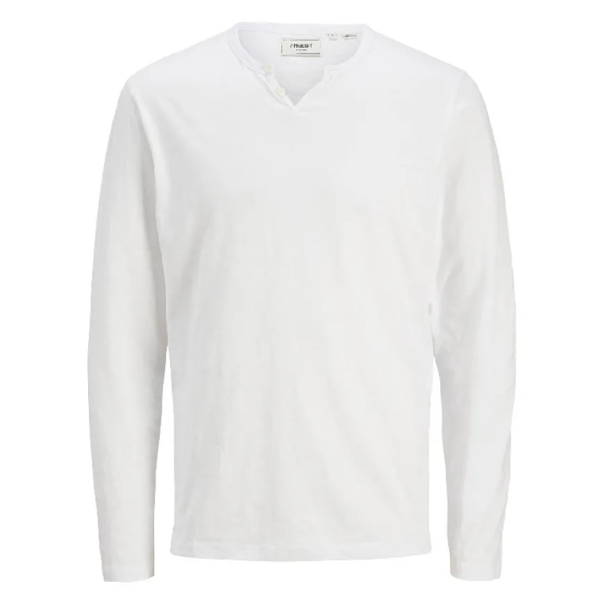 Camisetas manga larga Produkt Pktgms Ret Tee Split Neck Ls