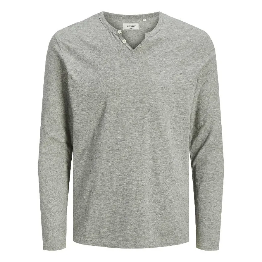 Camisetas manga larga Produkt Pktgms Ret Tee Split Neck Ls