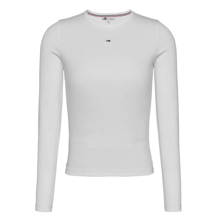 Camisetas manga larga Tommy jeans TJW Slim Essential Rib LS