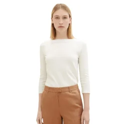Camisetas manga larga Tom tailor Tshirt Basic Slub