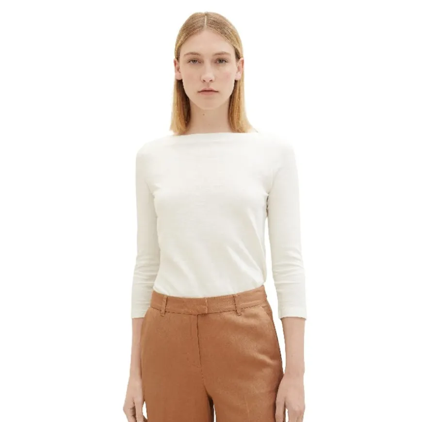Camisetas manga larga Tom tailor Tshirt Basic Slub
