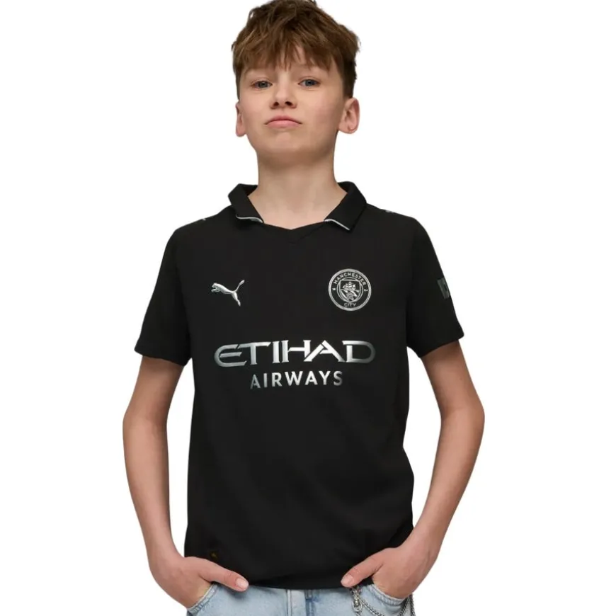 Camisetas oficiales fútbol Puma Manchester City 2ª Equipación JR 25/26