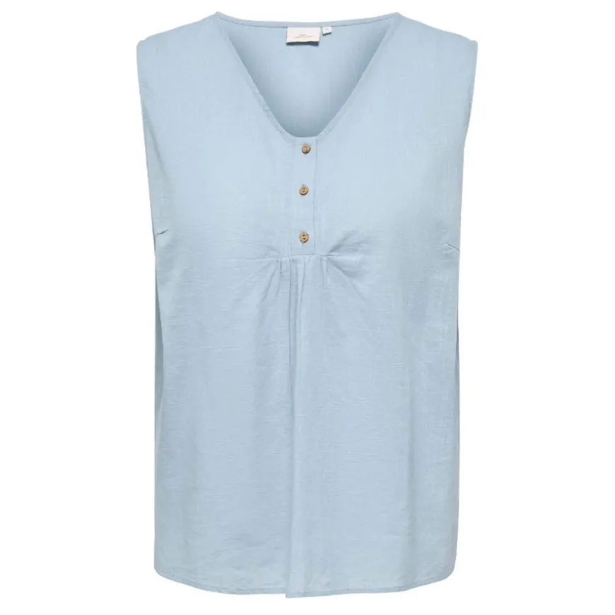 Camisetas sin mangas Carmakoma Carcoco Sl V-Neck Top Wvn