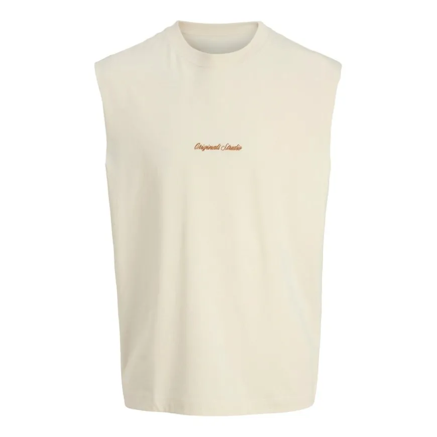 Camisetas sin mangas Jack & jones Jornorrebro Emb Tee Sl Crew Neck Ln