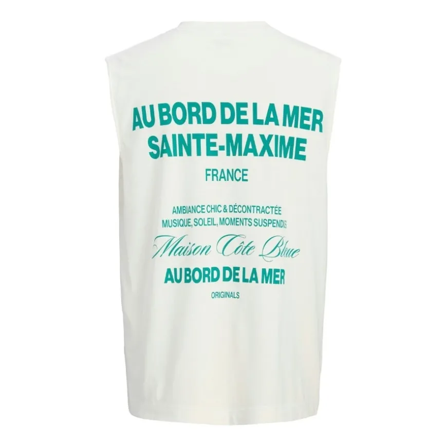 Camisetas sin mangas Jack & jones Jorcassis Washed Back Sl Tee Cn