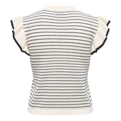 Camisetas sin mangas Jdy Jdycarice S L Frill Pullover Knt Noos