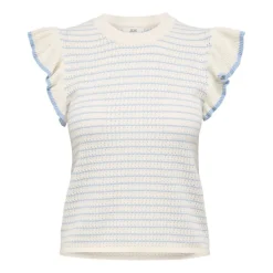 Camisetas sin mangas Jdy Jdycarice S L Frill Pullover Knt Noos