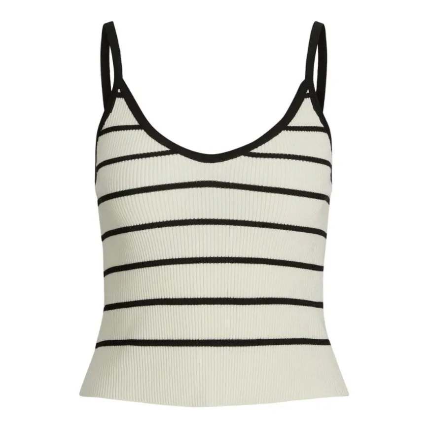 Camisetas sin mangas Jjxx Jxesther Tight Short Stripe Top Knit