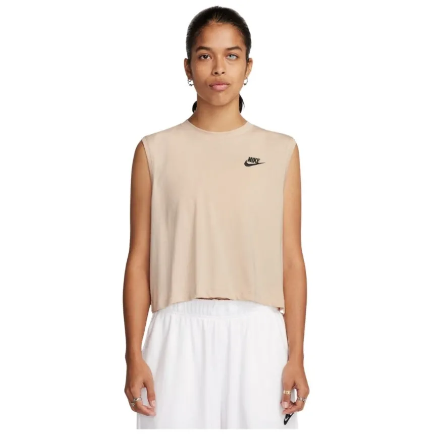 Camisetas sin mangas Nike W Nsw Club Crp Sl Tee