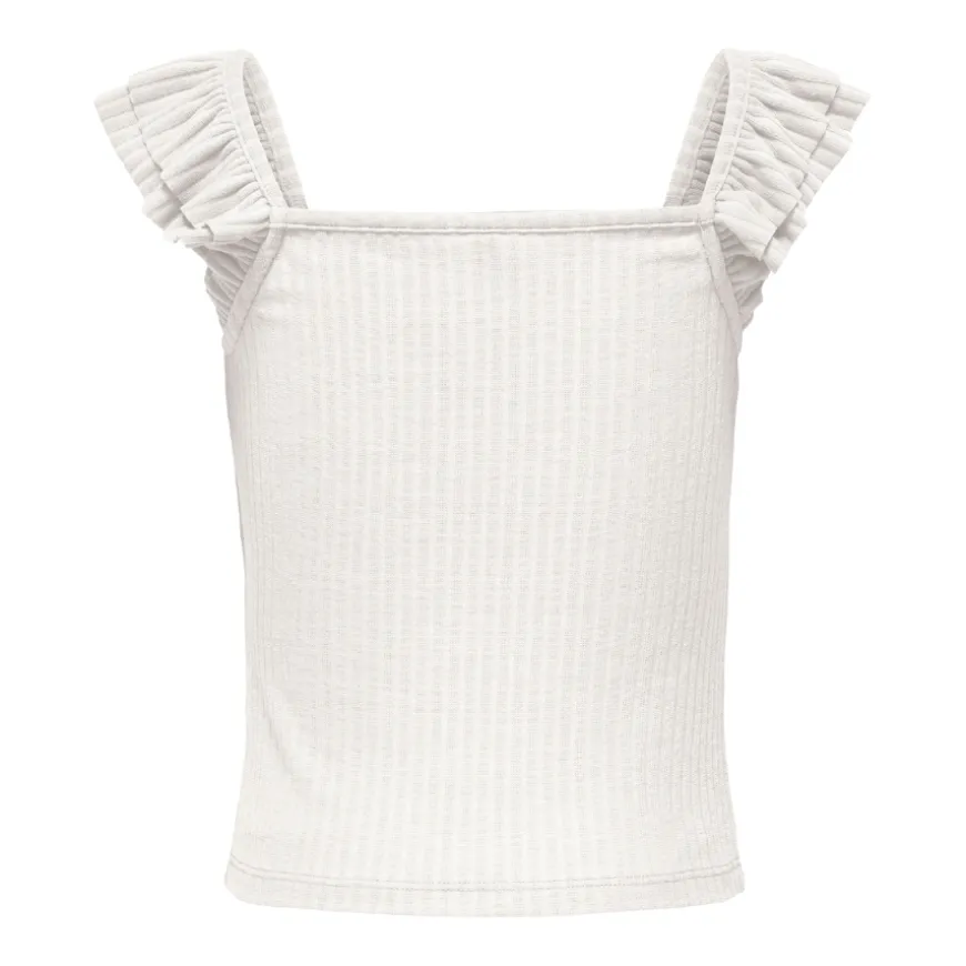Camisetas sin mangas Only kids Kognella S L Frill Strap Top Jrs