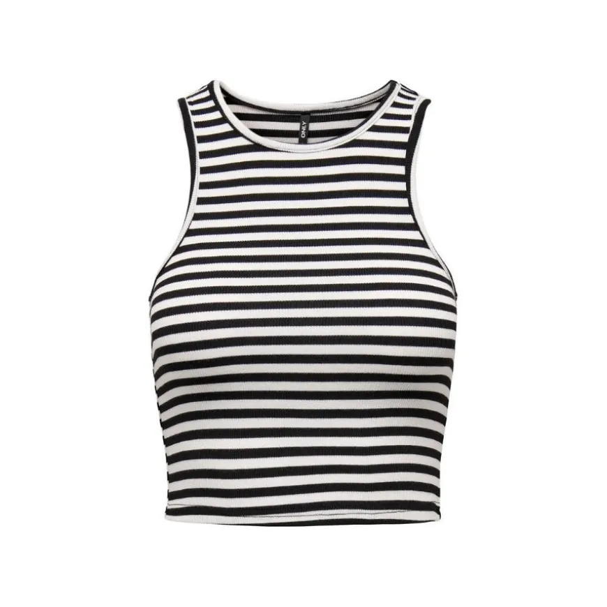 Camisetas sin mangas Only Onlbelia S L Crop Top Jrs Noos