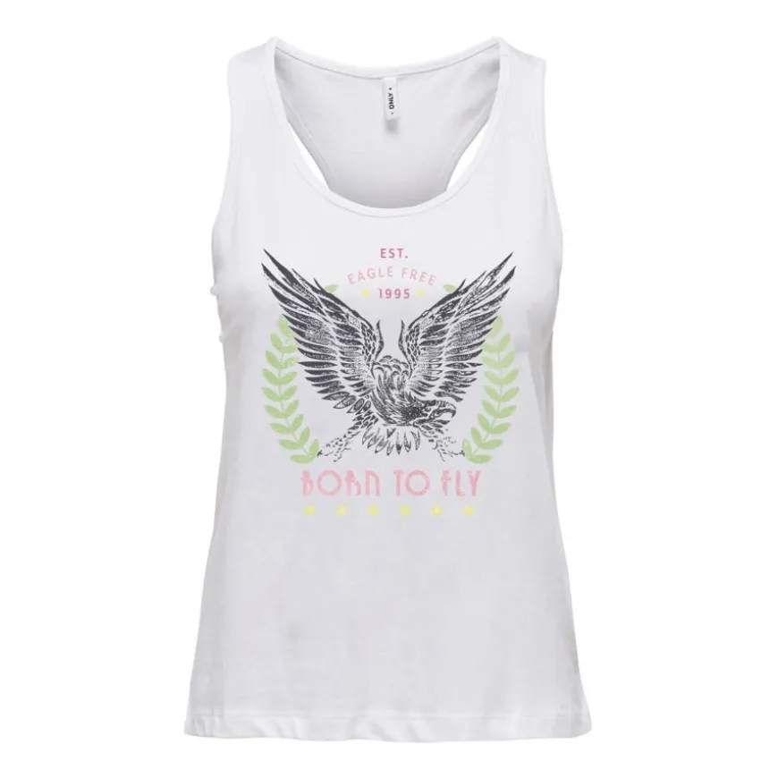 Camisetas sin mangas Only Onlhenny Life Reg S L Tank Top Box Jrs