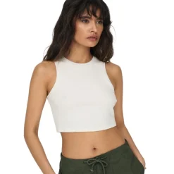 Camisetas sin mangas Only Onlvilma S L Cropped Tank Top Jrs Noos