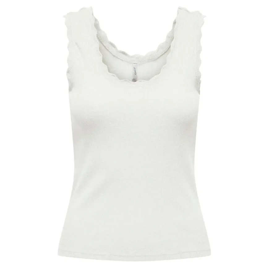 Camisetas sin mangas Only Onlcarla S L Glitter Top Cs Pri Jrs