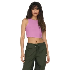 Camisetas sin mangas Only Onlvilma S L Cropped Tank Top Jrs Noos