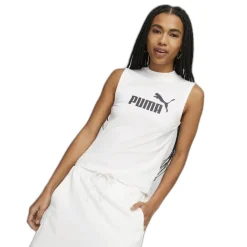 Camisetas sin mangas Puma ESS Slim Logo Tank,PUMA White,USL