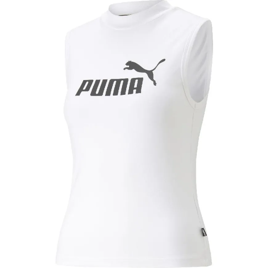 Camisetas sin mangas Puma ESS Slim Logo Tank,PUMA White,USL