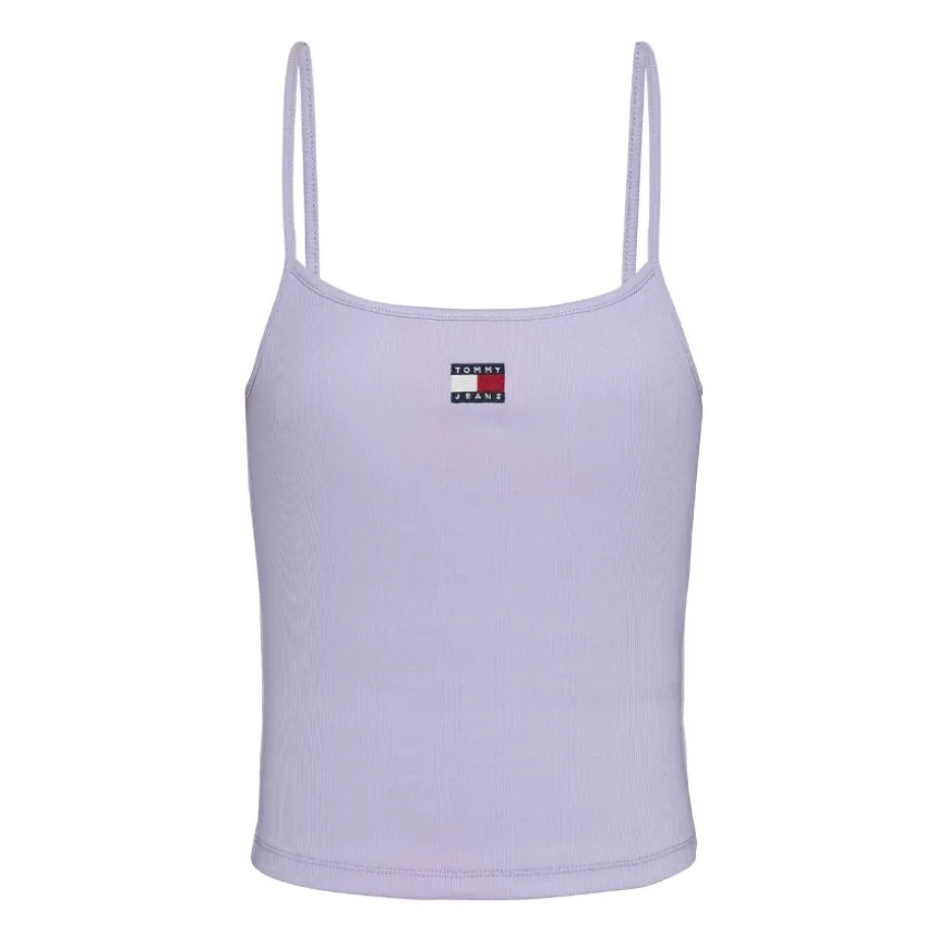 Camisetas sin mangas Tommy jeans Tjw Badge Rib Strap Top